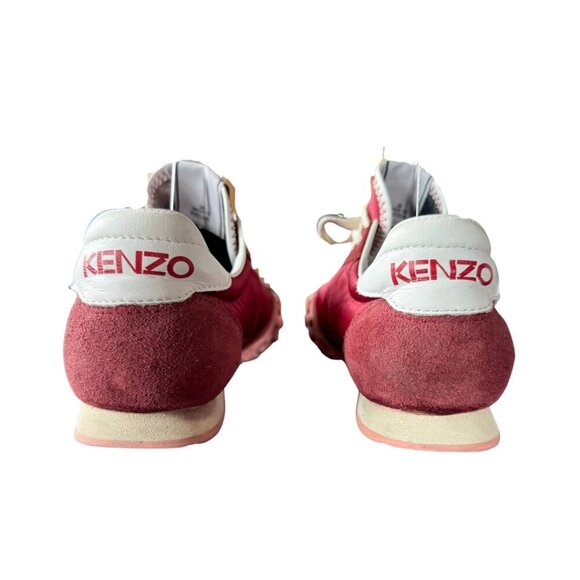 Kenzo Move Sneakers Red and Pink Retro Style with Tiger Patch Womens Size 38 - Picture 6 of 9